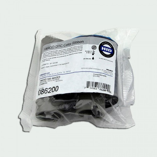 Dtc550 Ribbon Fargo 086200 YMCKO Color Ribbon For DTC550 Printers – Complete Identity ...