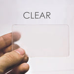 Clear plain Plastic PVC Card